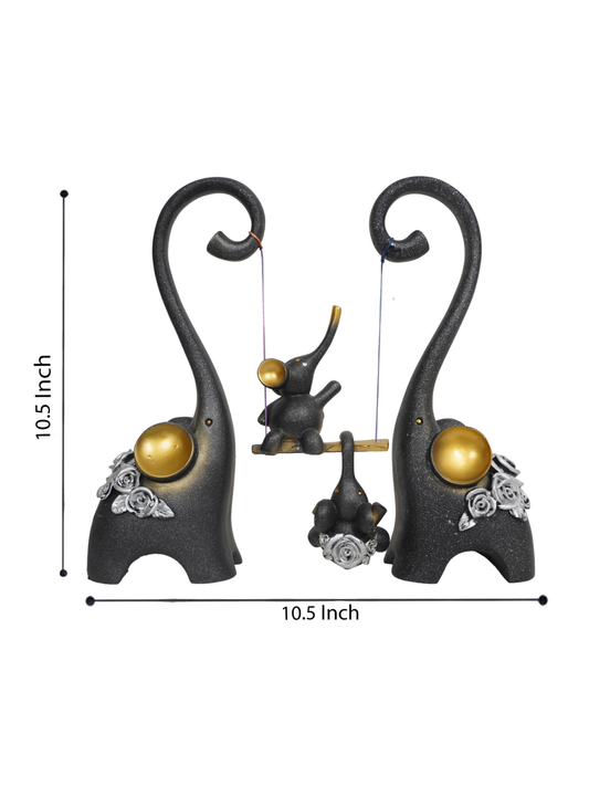 Midnight Elegance Elephant Swing Set