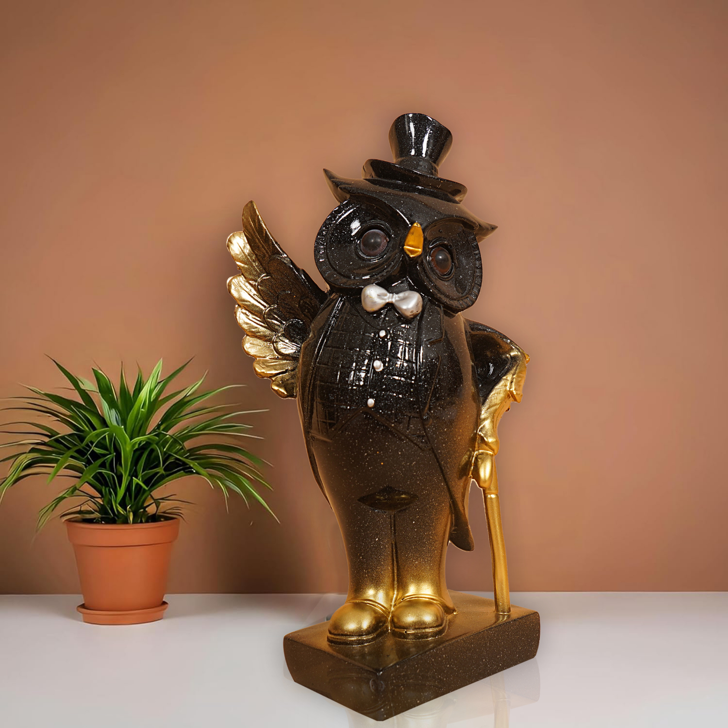 Gentleman Owl Figurine