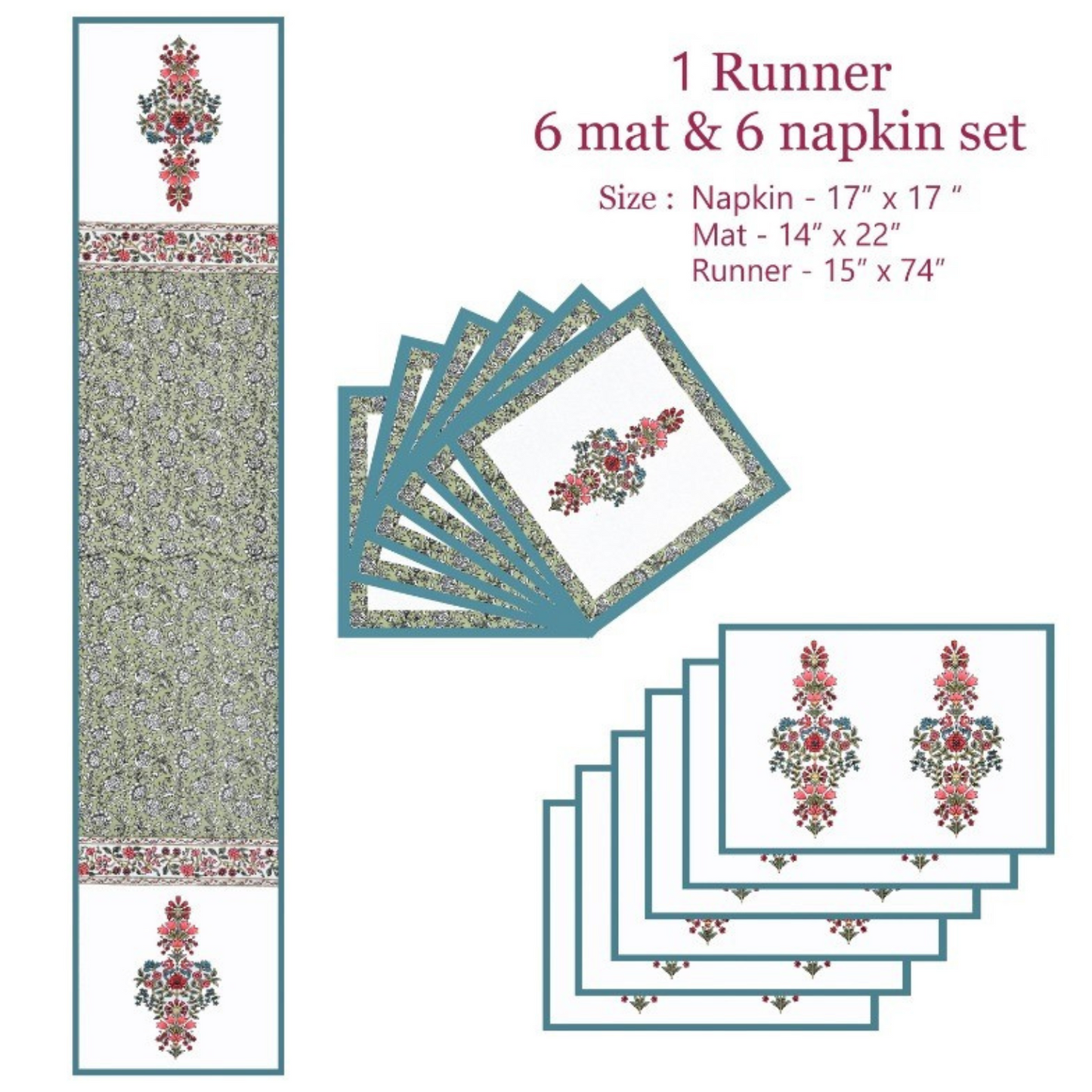 Rustic Rhythm Table Mat Set