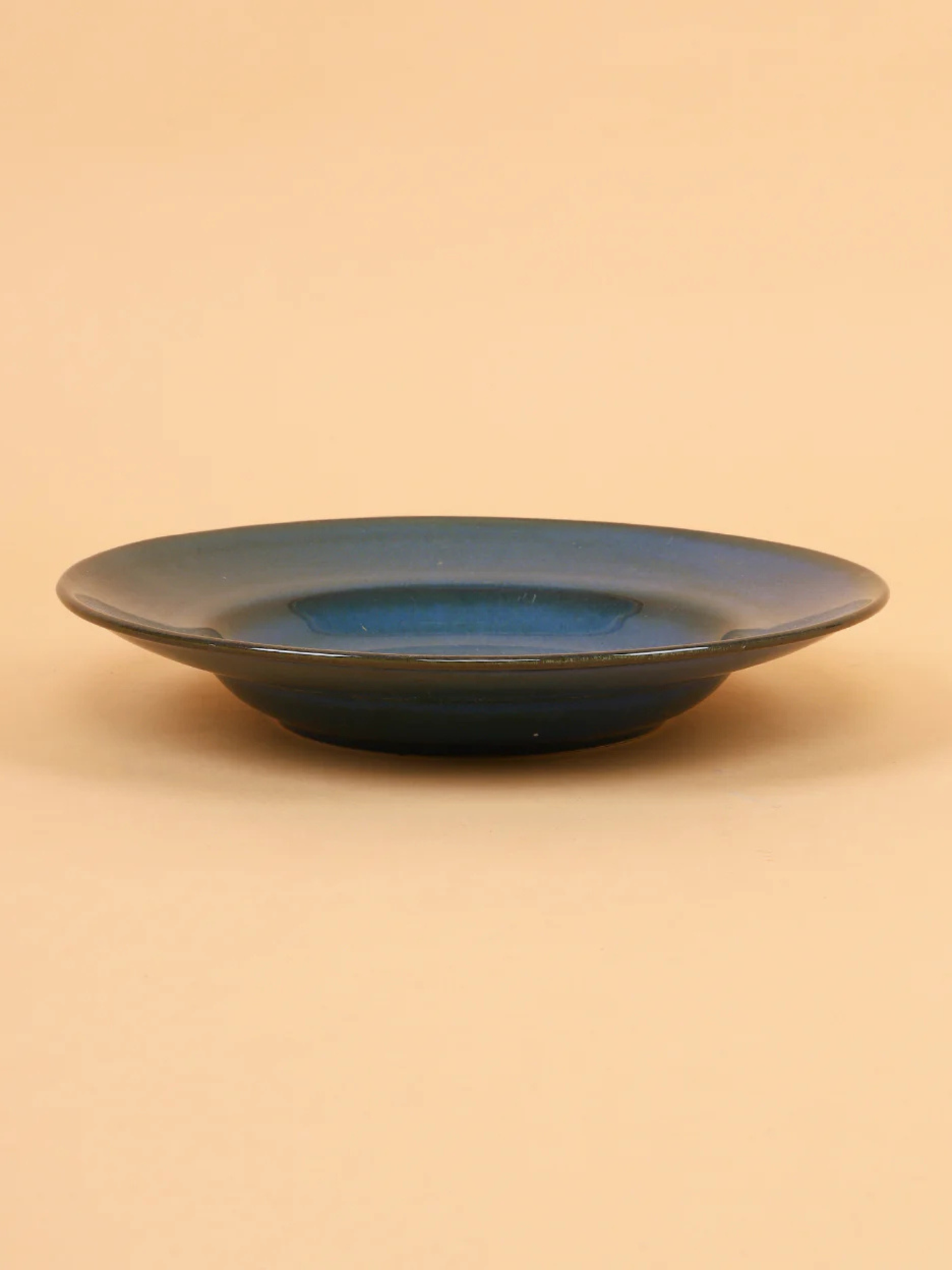Midnight Blue Ceramic Pasta Plate – 9 Inch