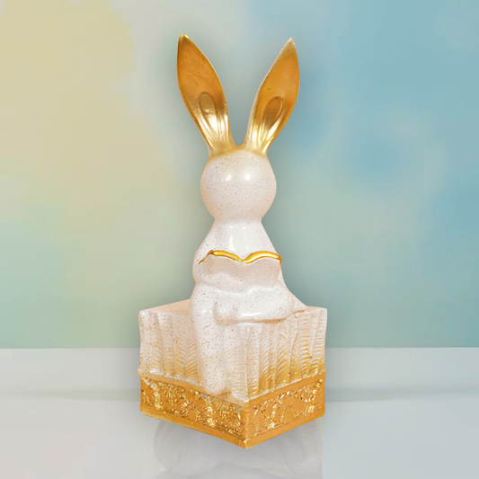 Reader Bunny Figurine