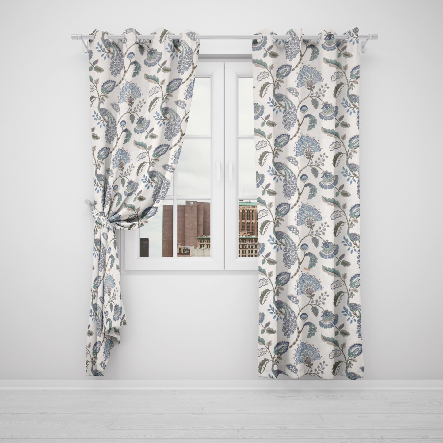 SERENE GARDEN ANOKHI HOME WINDOW CURTAIN 7 FEET LONG X 3.75 WIDTH