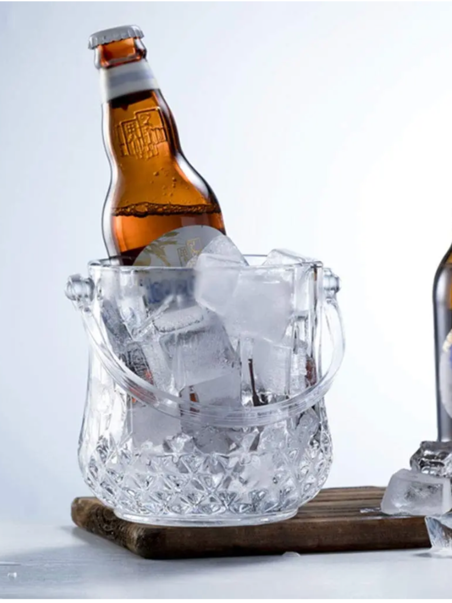 Crystal Cut Ice Bucket