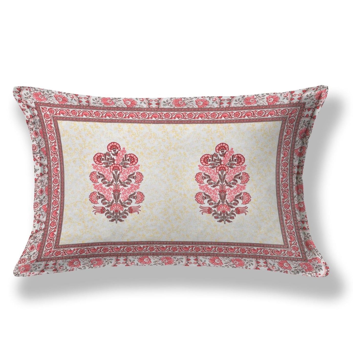Royal Blossom Sanganeri Single Bedsheet with 1 Pillow Cover Printed Flat Bed Sheet (60" x 90")