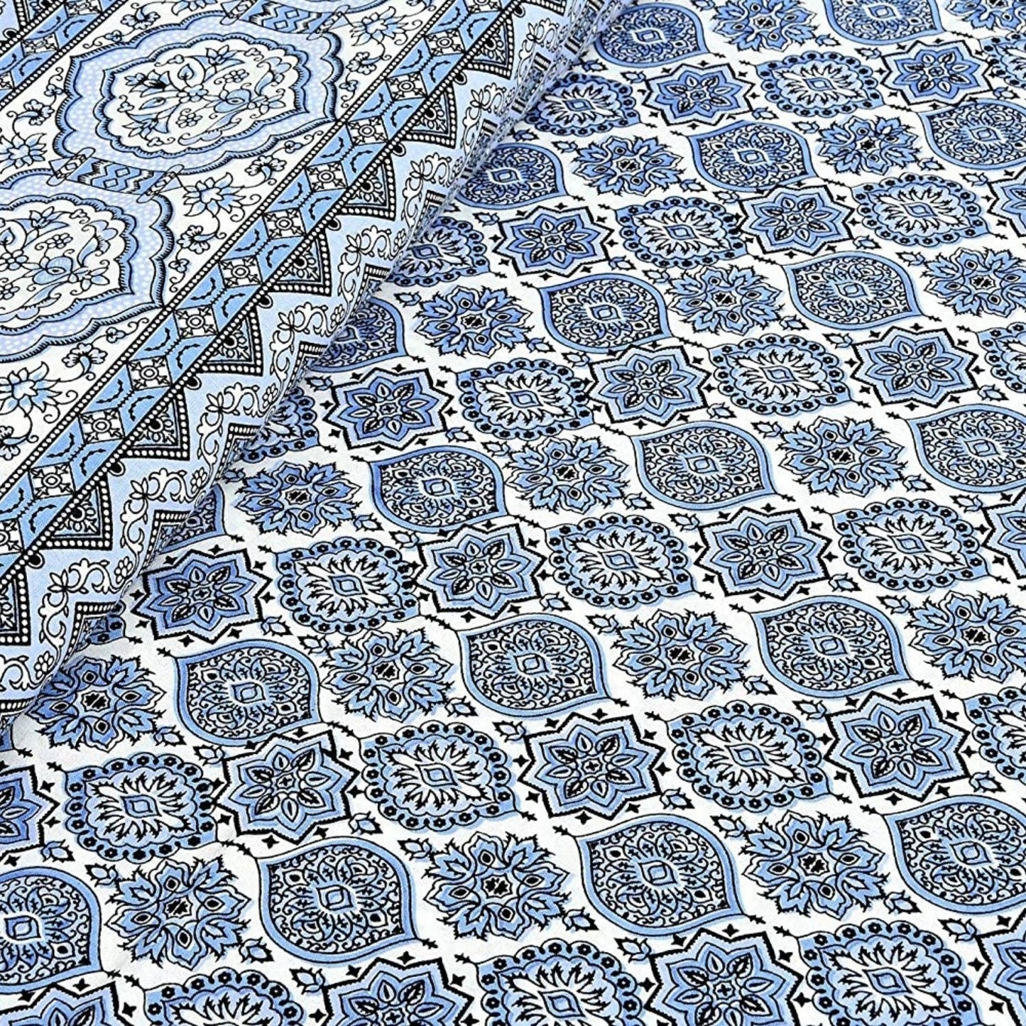 Floral Haveli – Ethnic Jaipuri Printed Bedsheet Set with Pillow Covers