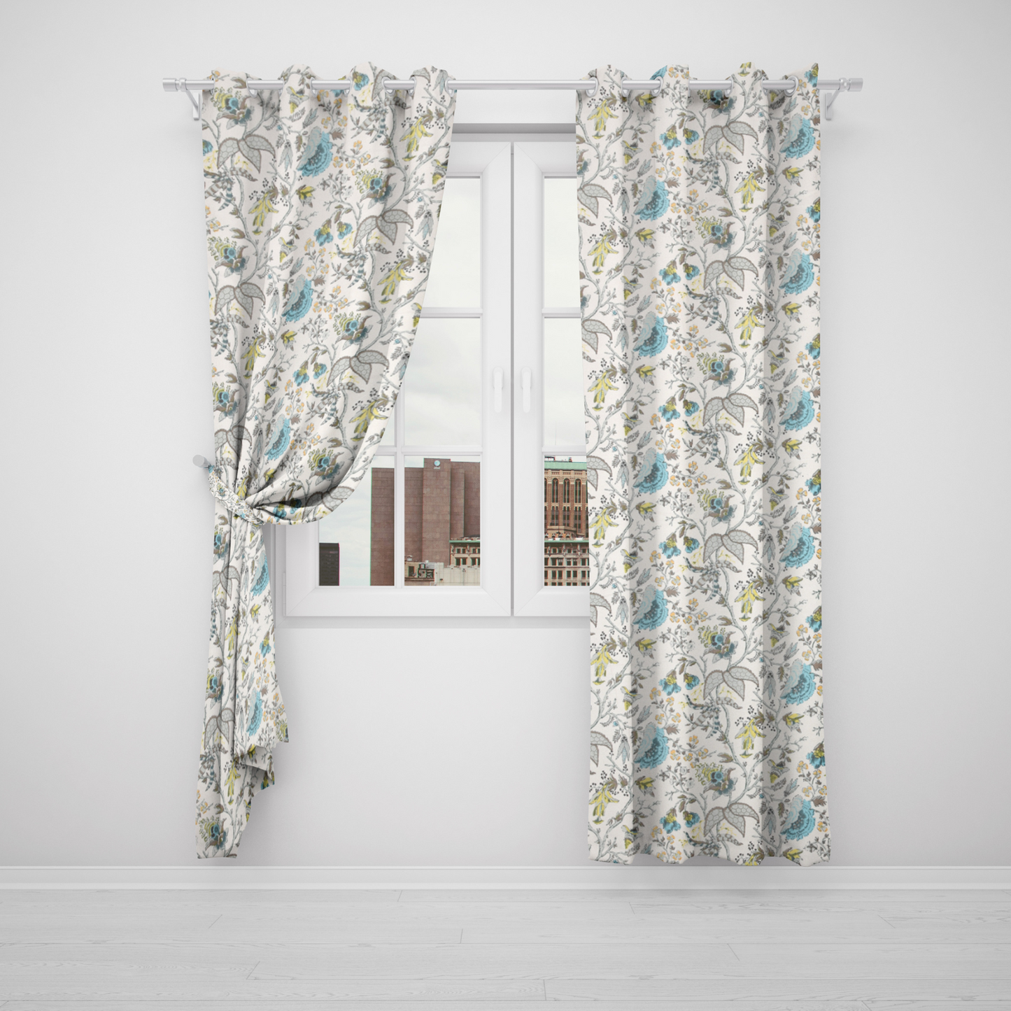 SERENE GARDEN ANOKHI HOME WINDOW CURTAIN 7 FEET LONG X 3.75 WIDTH