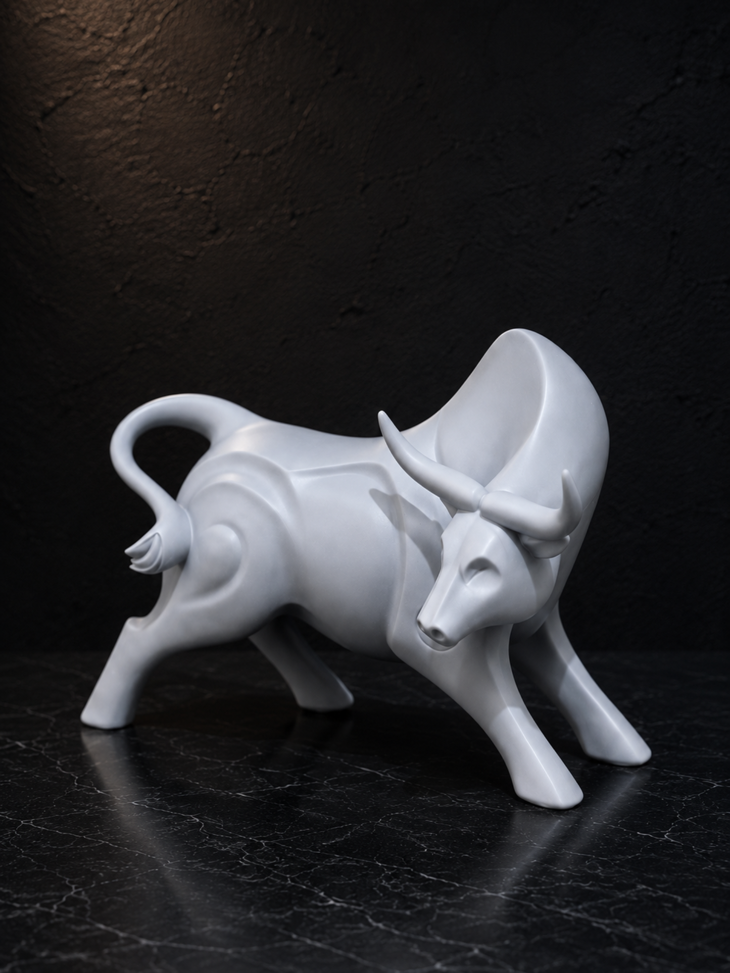 Artistic Bull Figurine