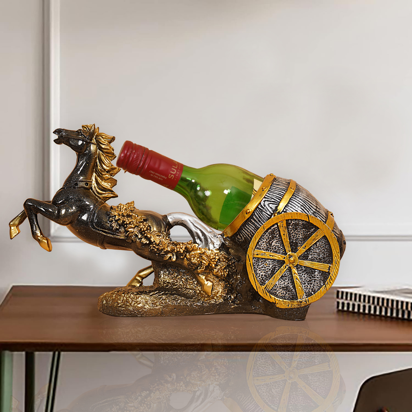 Golden Chariot Horse