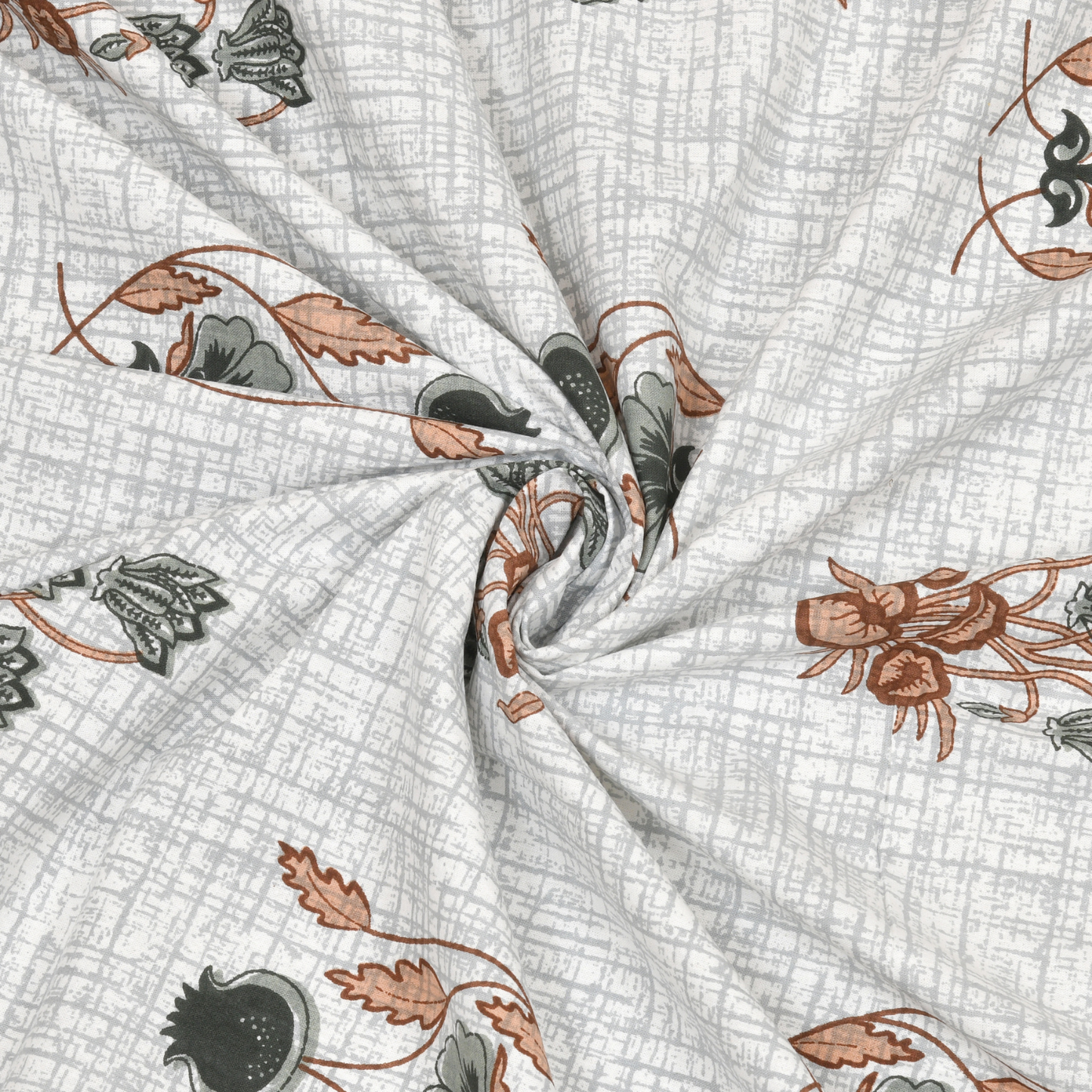 Gulmohar Desert Bloom Pure Cotton Double Bedsheet with 2 Pillow Covers