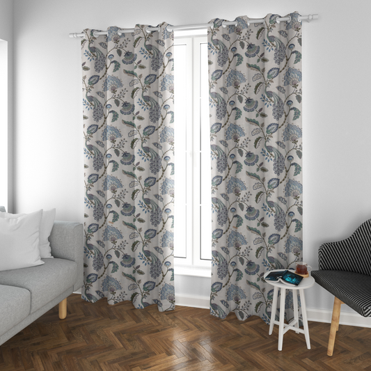 SERENE GARDEN ANOKHI HOME WINDOW CURTAIN 7 FEET LONG X 3.75 WIDTH