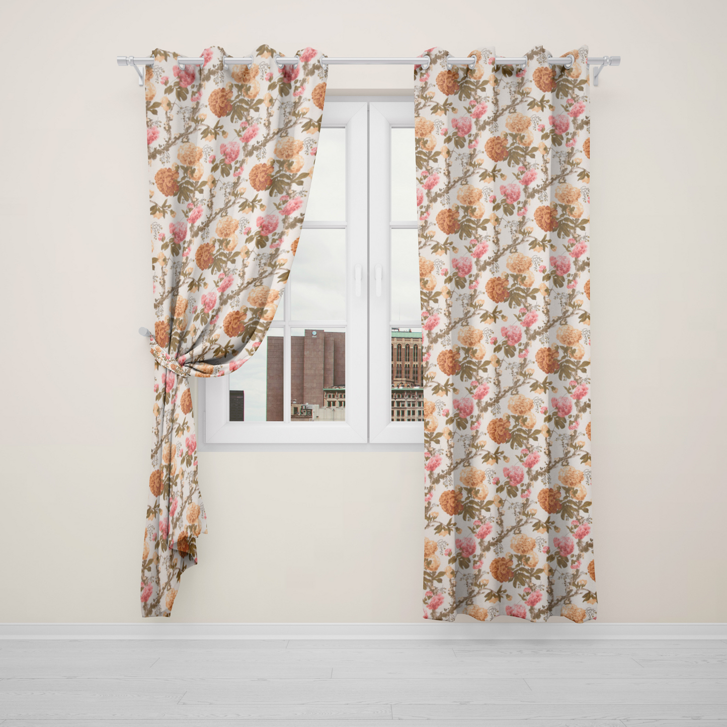 AUTUMN GARDEN ANOKHI HOME WINDOW CURTAIN 7 FEET LONG X 3.75 WIDTH