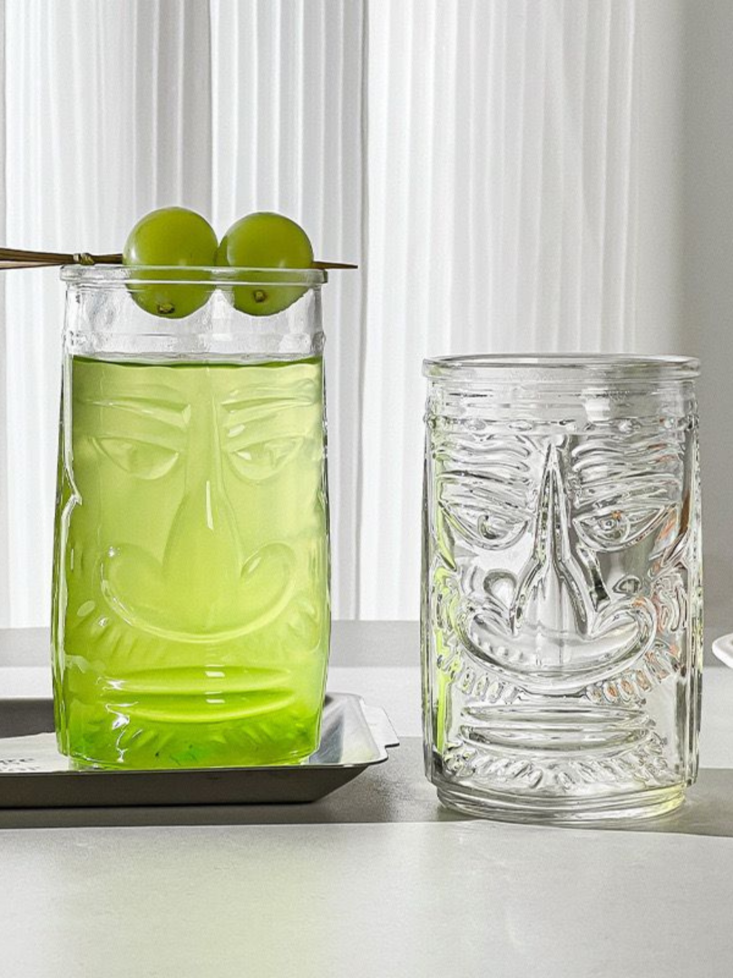 Mystic Face Tiki Glass