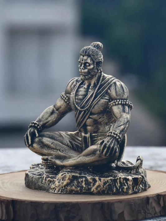 Meditative Hanuman Statue