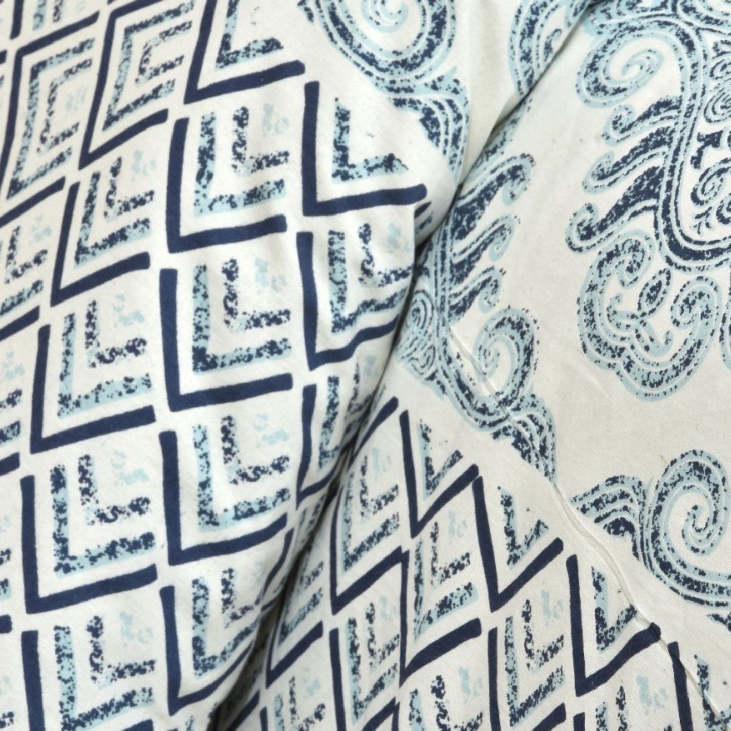 Mughal Motif  Sanganeri Single Bedsheet with 1 Pillow Cover Printed Flat Bed Sheet (60" x 90")