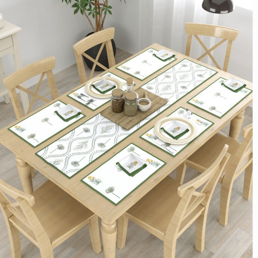 Olive Whisper Table Mat Set
