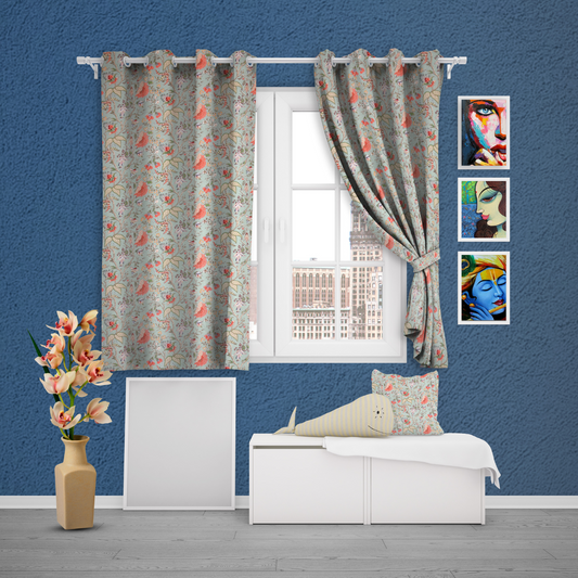 SOFT PETAL ANOKHI HOME WINDOW CURTAIN 5 feet Long x 3.75 Width