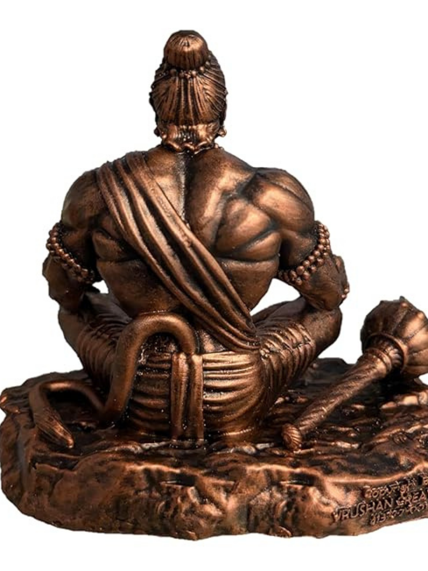 Antique Meditating Hanuman Idol