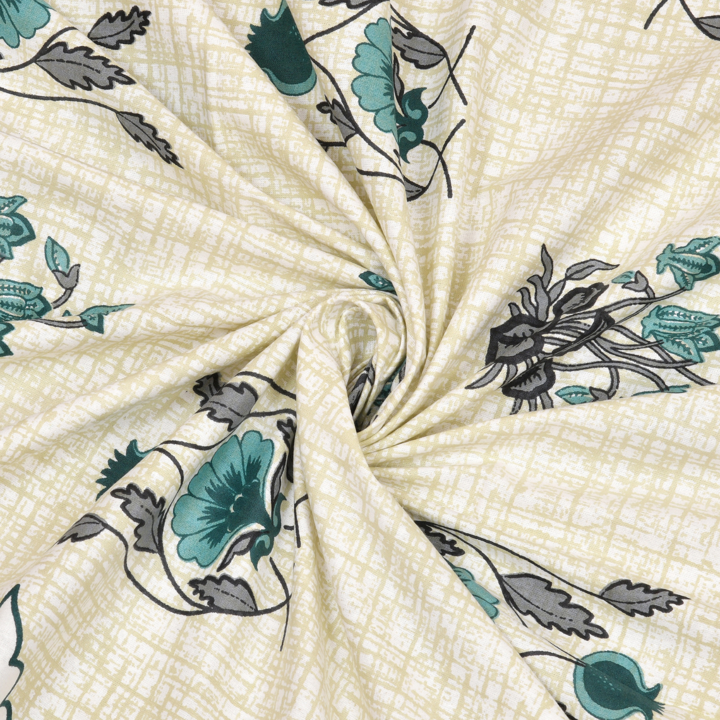 Gulmohar Spice Garden Pure Cotton Double Bedsheet with 2 Pillow Covers