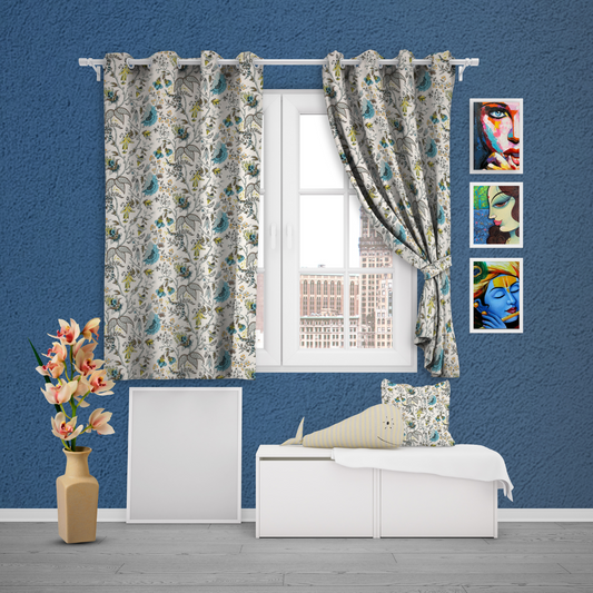 SPRING WHISPER ANOKHI HOME WINDOW CURTAIN 5 feet Long x 3.75 Width