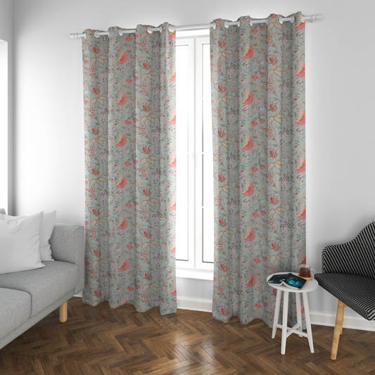 SOFT PETAL ANOKHI HOME WINDOW CURTAIN 7 FEET LONG X 3.75 WIDTH