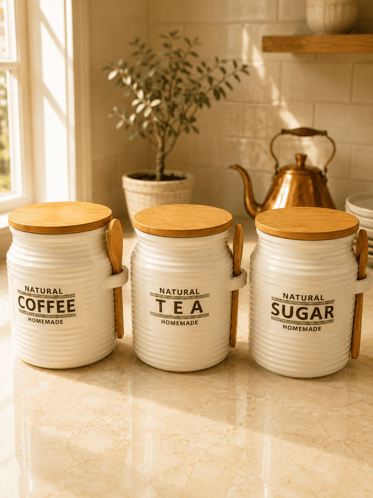 Natural Brew Storage Jar Set