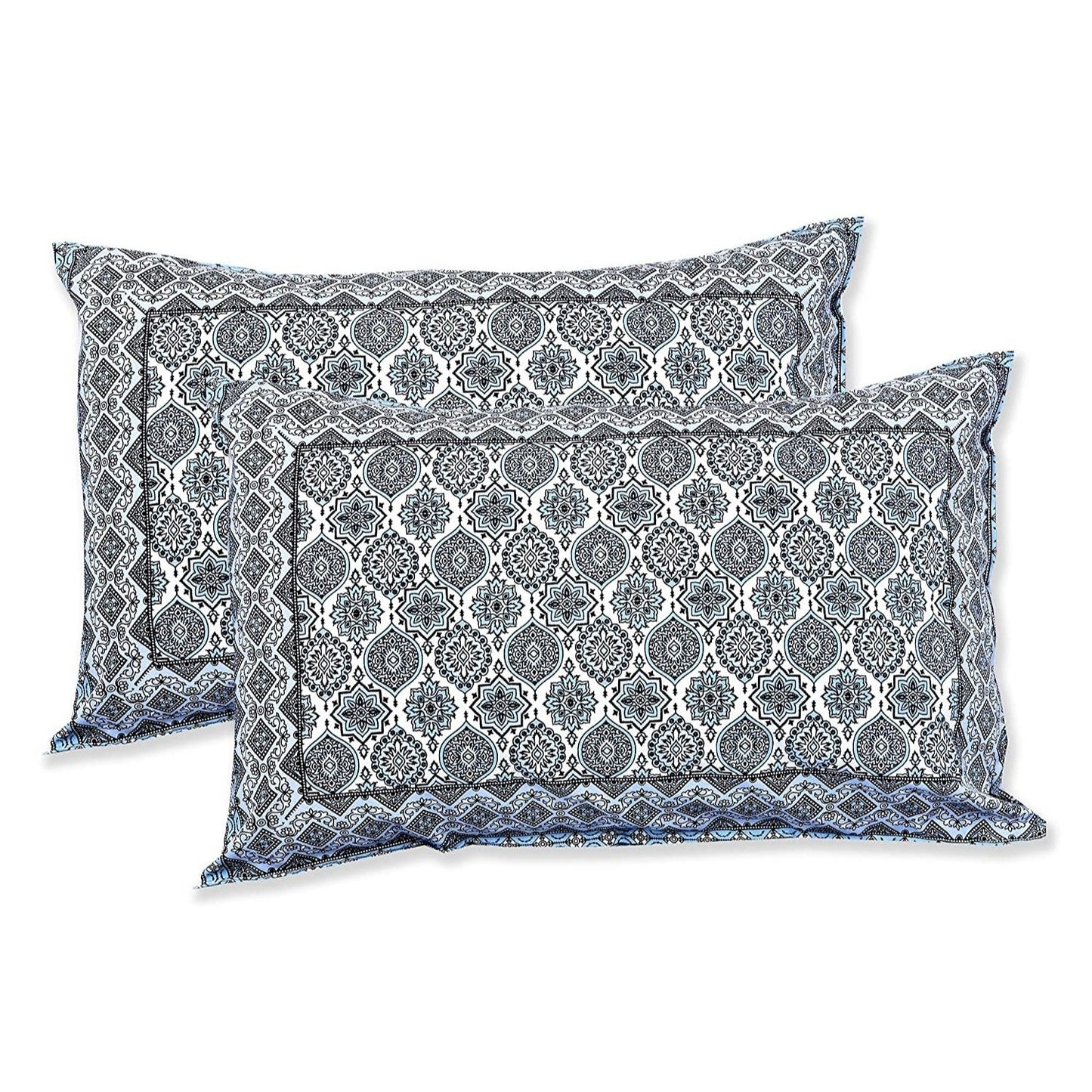 Floral Haveli – Ethnic Jaipuri Printed Bedsheet Set with Pillow Covers