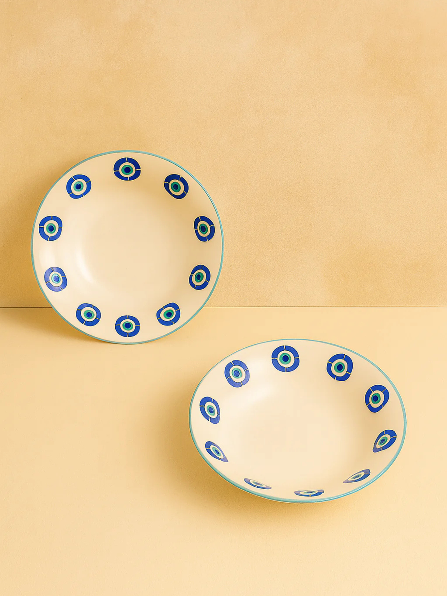 Azure Bloom Pasta Plate – 7 Inch