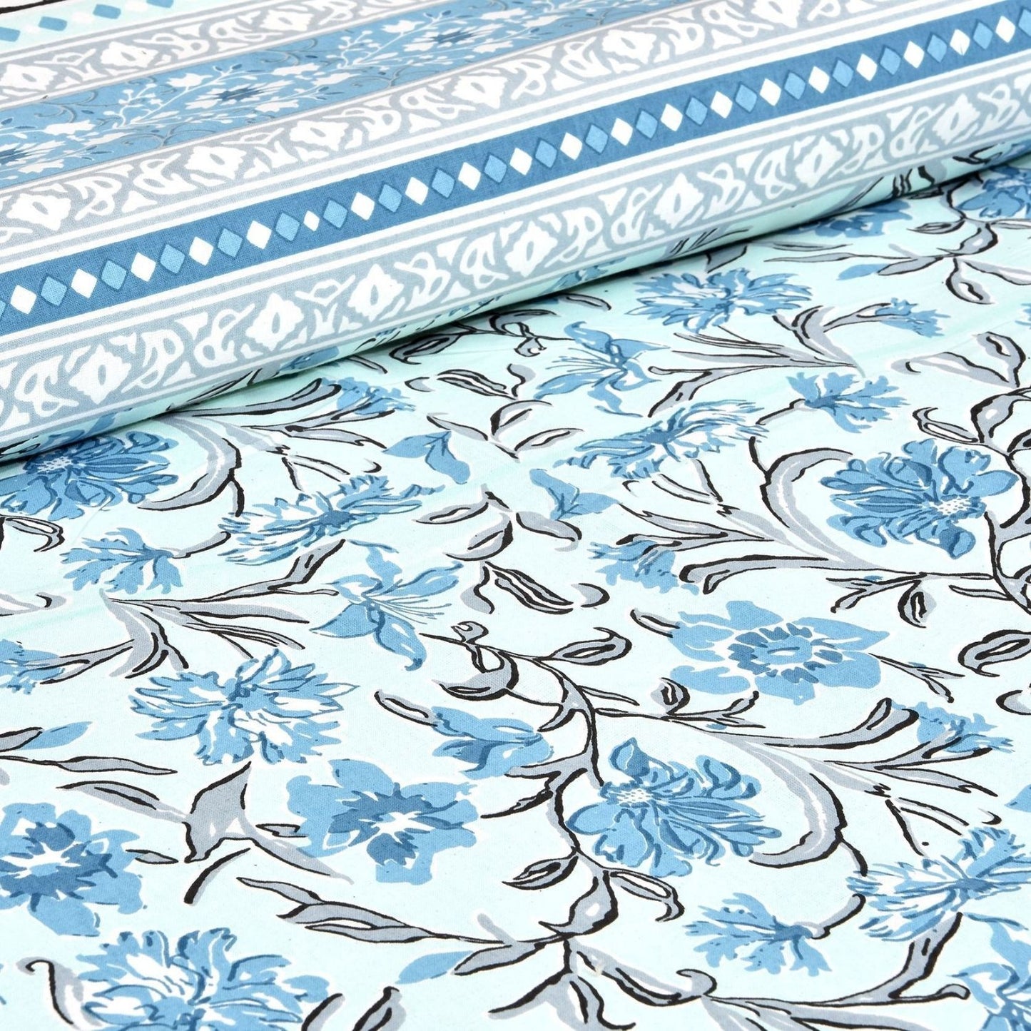 Haveli Romance – Ethnic Jaipuri Printed Bedsheet Set with Pillow Covers