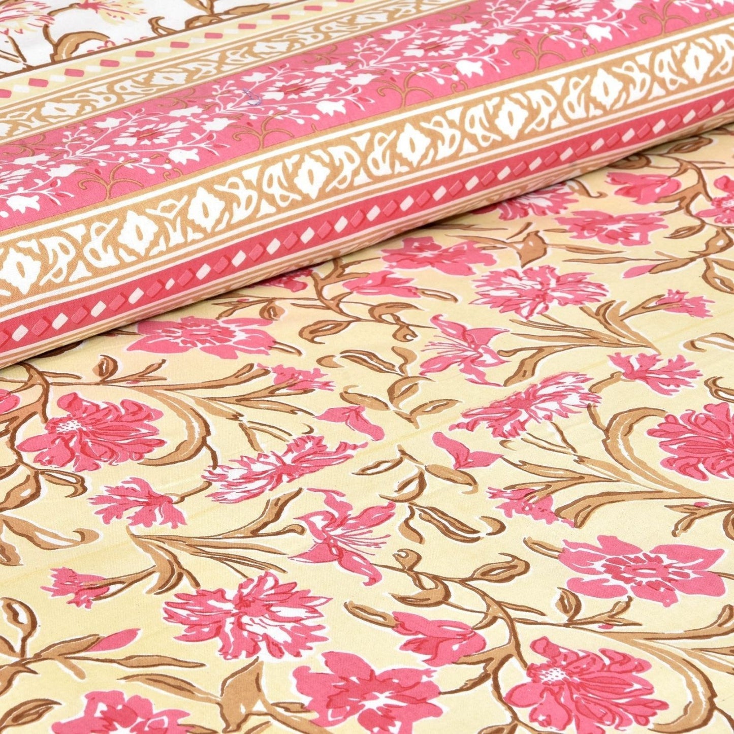 Parampara Print – Ethnic Jaipuri Printed Bedsheet Set with Pillow Covers