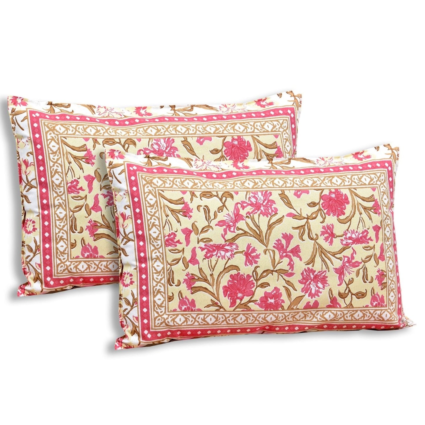 Parampara Print – Ethnic Jaipuri Printed Bedsheet Set with Pillow Covers