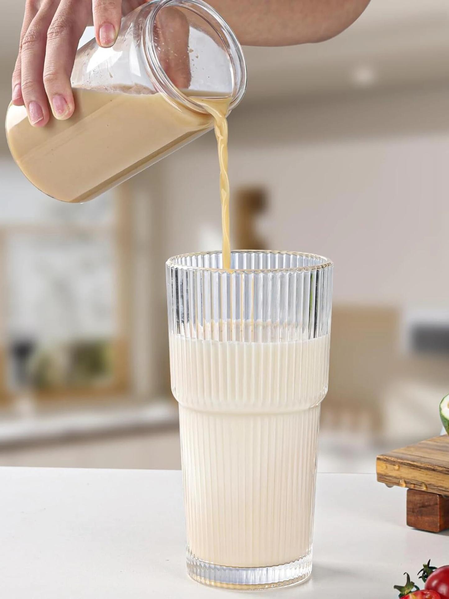 Nordic Ribbed Glass Set of 6 (290 ML)