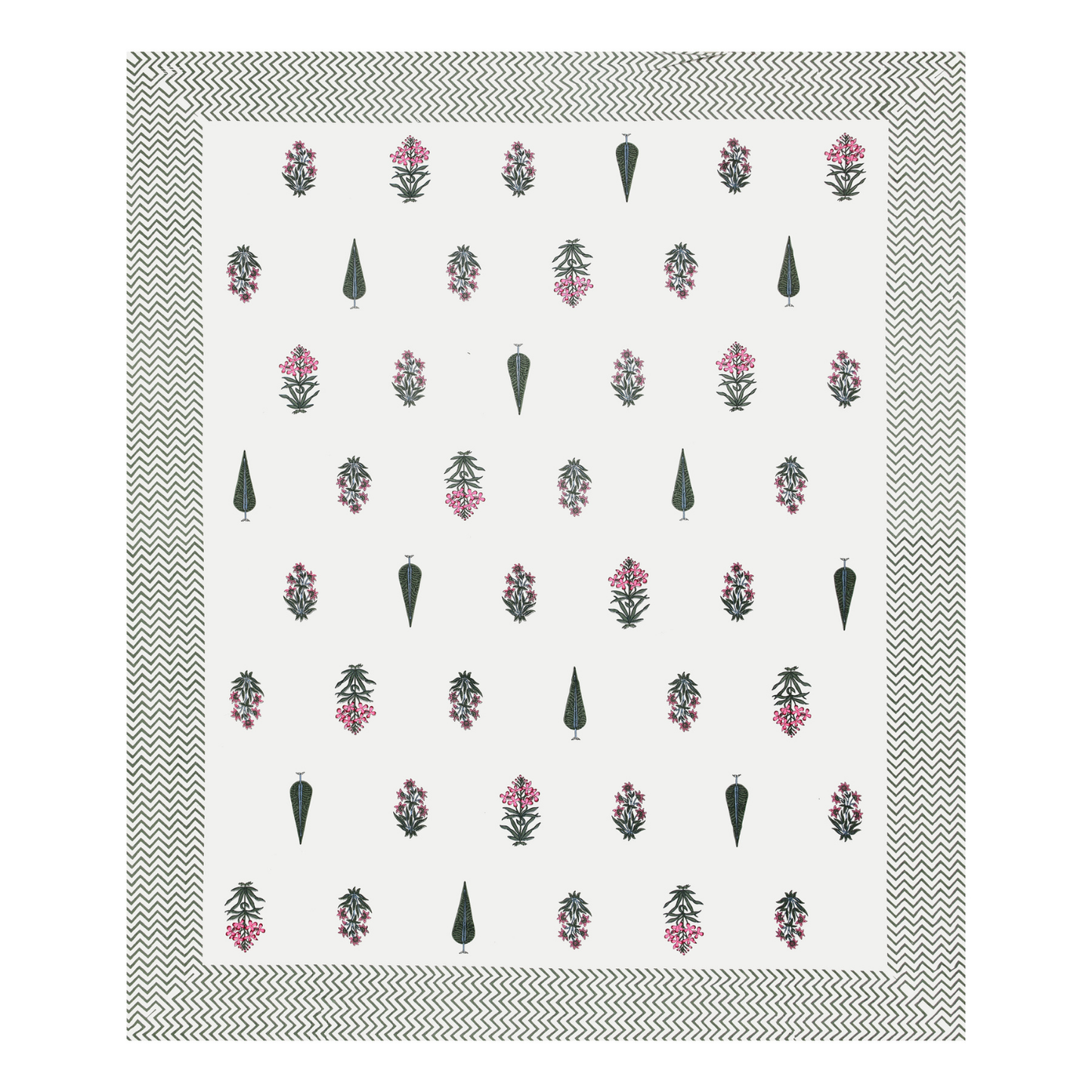 Kalakriti Monsoon Botanica Pure Cotton Double Bedsheet with 2 Pillow Covers