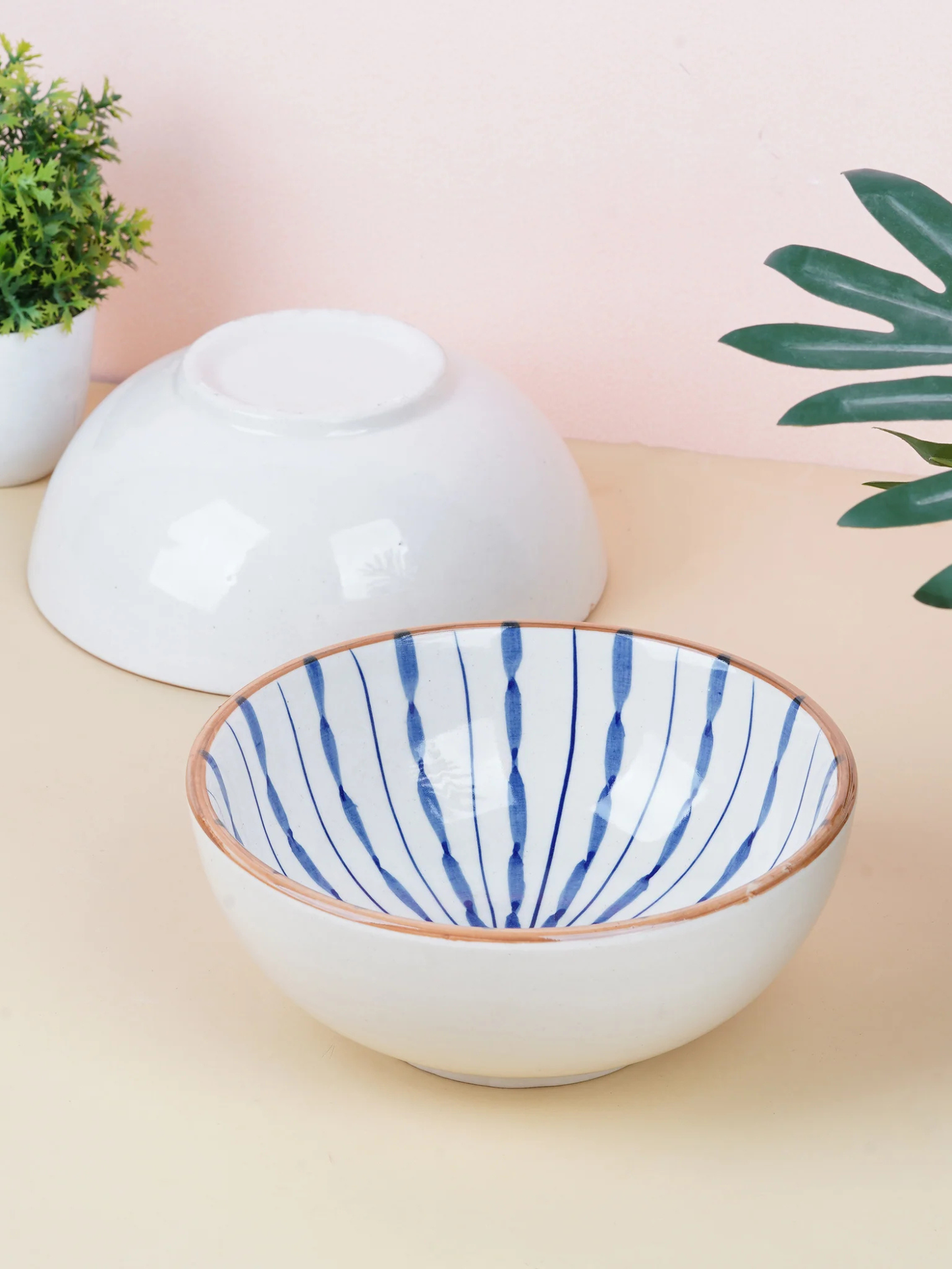 Blue Radiance Hand-Painted Bowl – 6 Inch
