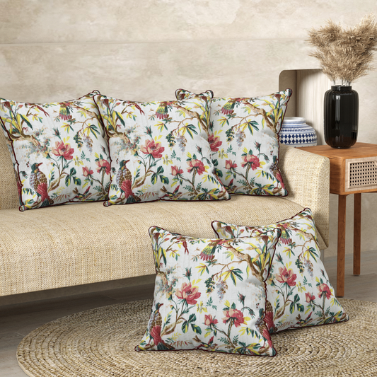 Mayur Baagh Anokhi Cotton Cushion Covers - 16x16 Inches