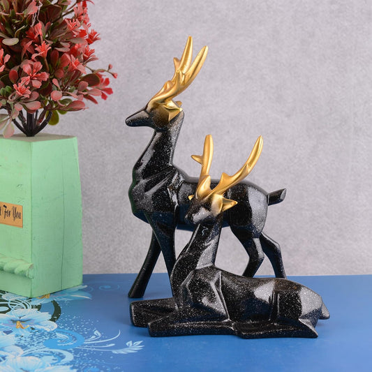 Golden Antler Deer Table Accent