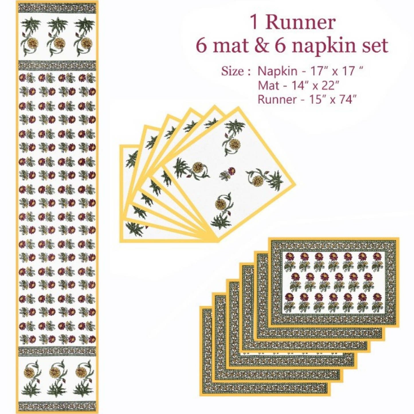 Thistle Touch Table Mat Set