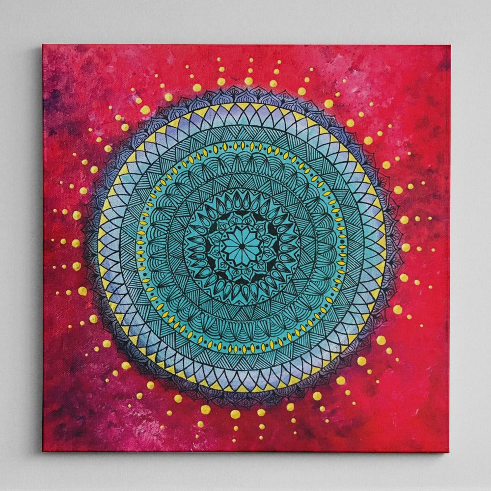 Turquoise Mandala Canvas