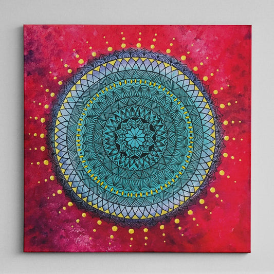 Turquoise Mandala Canvas
