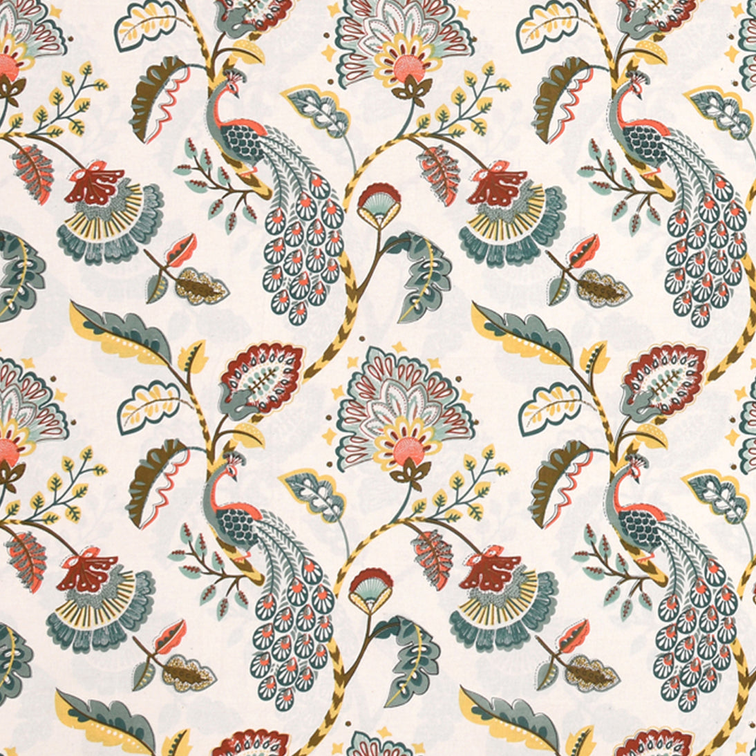 PAISLEY CHARM ANOKHI HOME WINDOW CURTAIN 9 FEET LONG X 3.75 WIDTH PAIR