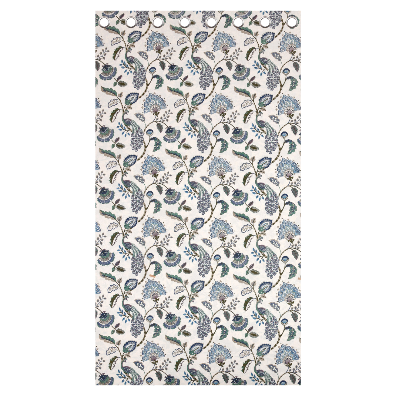 BLUEBIRD BOTANICA ANOKHI HOME WINDOW CURTAIN 9 FEET LONG X 3.75 WIDTH PAIR