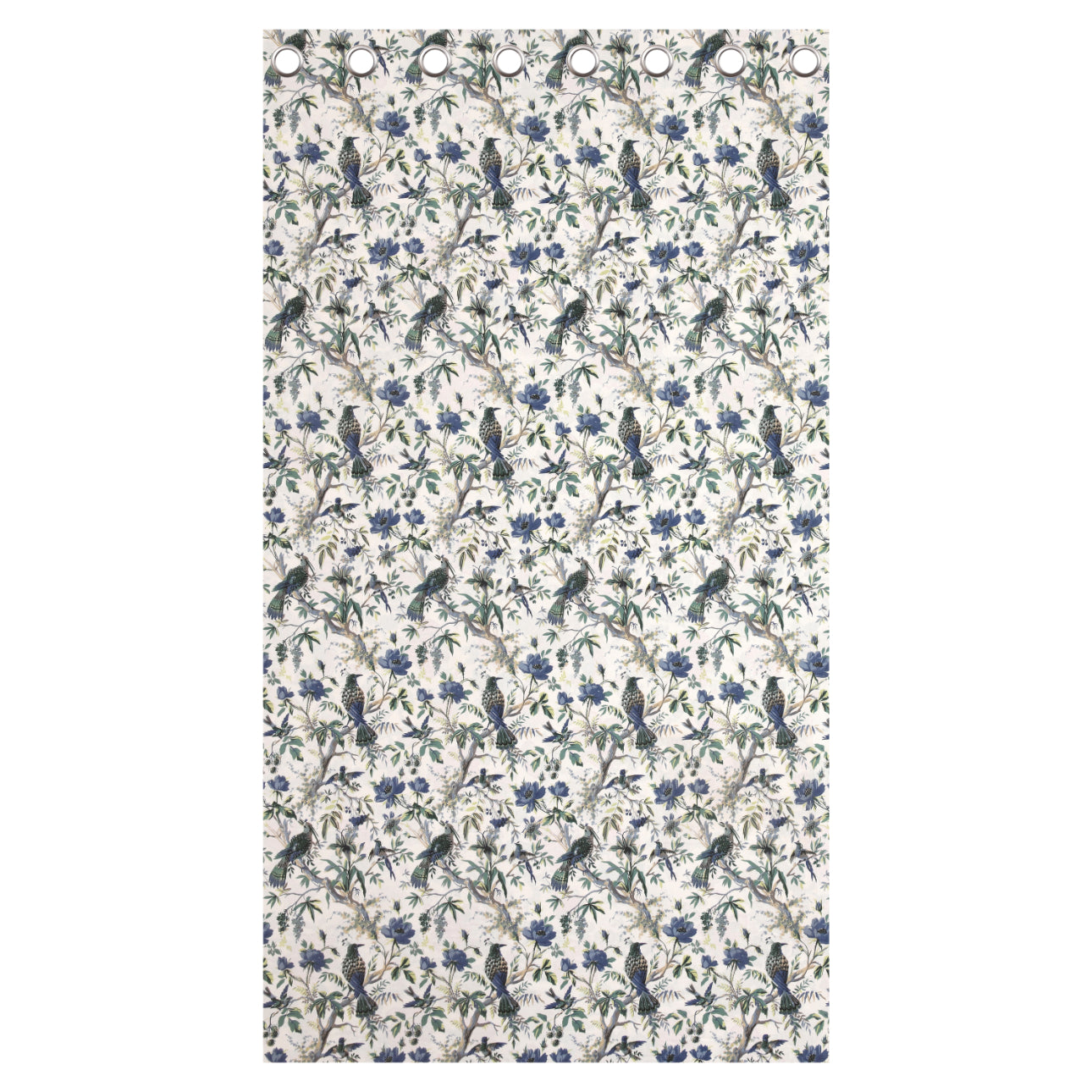 BLUEBIRD BOTANICA ANOKHI HOME WINDOW CURTAIN 9 FEET LONG X 3.75 WIDTH PAIR