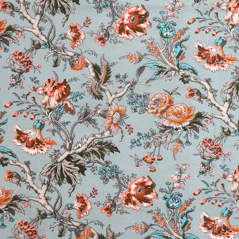 CORAL SKY ANOKHI HOME WINDOW CURTAIN 7 FEET LONG X 3.75 WIDTH