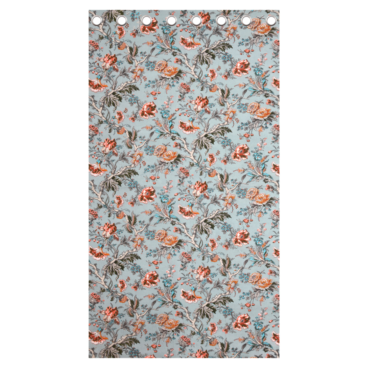 CORAL SKY ANOKHI HOME WINDOW CURTAIN 5 feet Long x 3.75 Width