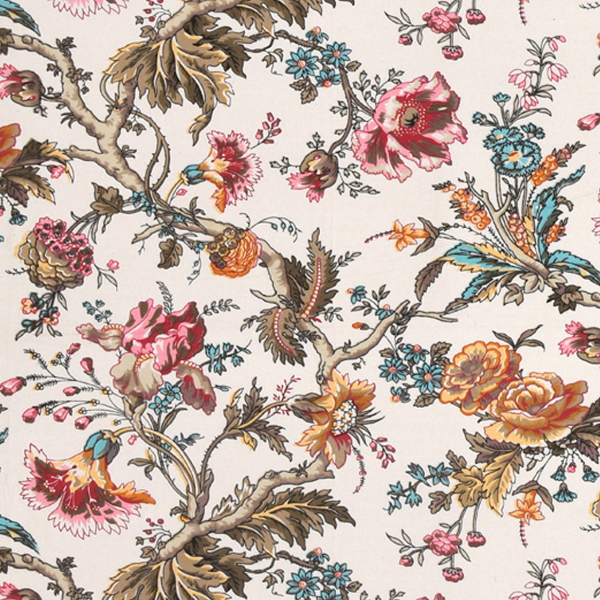 ORNATE BLOSSOM ANOKHI HOME WINDOW CURTAIN 9 FEET LONG X 3.75 WIDTH PAIR