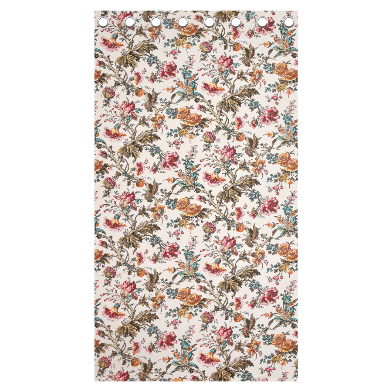 ORNATE BLOSSOM ANOKHI HOME WINDOW CURTAIN 9 FEET LONG X 3.75 WIDTH PAIR