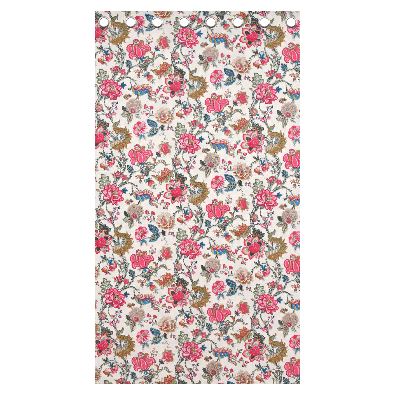 FLORAL FIESTA ANOKHI HOME WINDOW CURTAIN 5 feet Long x 3.75 Width