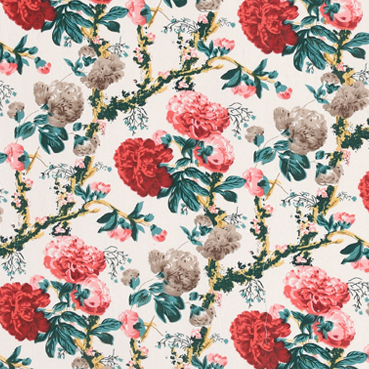 ROSETTE BLOOM ANOKHI HOME WINDOW CURTAIN 9 FEET LONG X 3.75 WIDTH PAIR