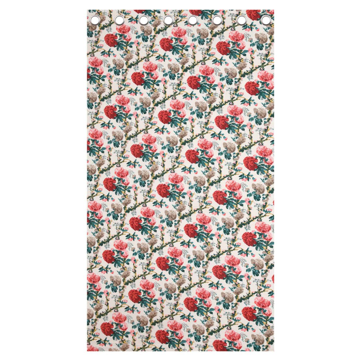 ROSETTE BLOOM ANOKHI HOME WINDOW CURTAIN 9 FEET LONG X 3.75 WIDTH PAIR