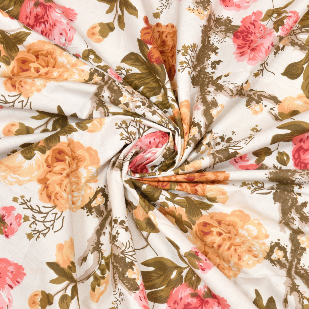 AUTUMN GARDEN ANOKHI HOME WINDOW CURTAIN 7 FEET LONG X 3.75 WIDTH