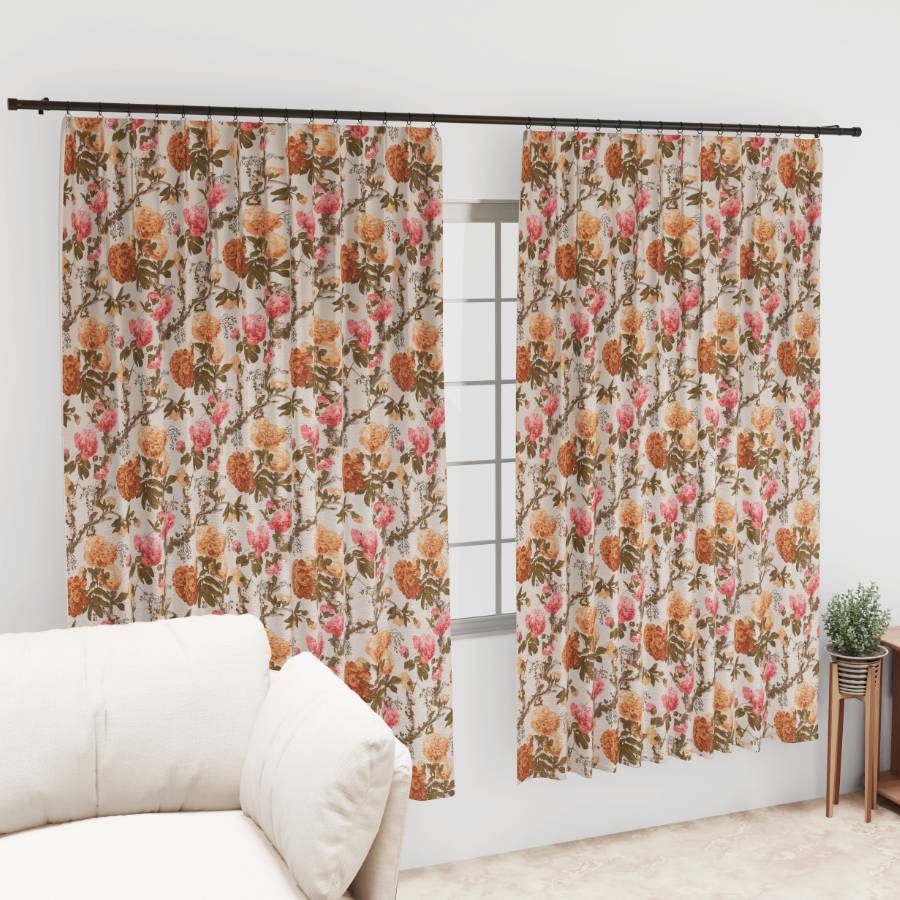 AUTUMN GARDEN ANOKHI HOME WINDOW CURTAIN 7 FEET LONG X 3.75 WIDTH